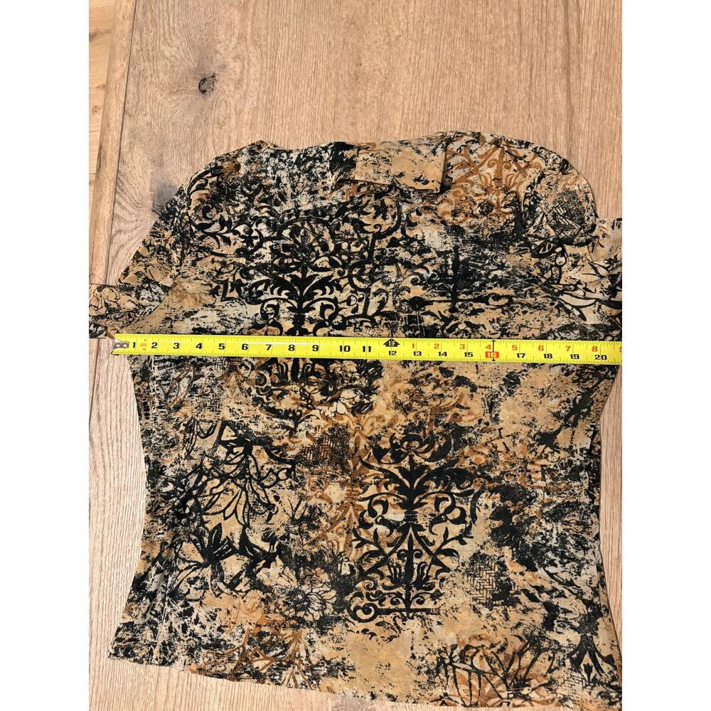 Vintage St. John abstract long sleeve top size Large - Picture 4 of 6